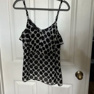 INC sheer babydoll tank